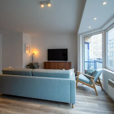 Апартаменты Residentie Miguel - Sea View And Underground Parking Кнокке-Хейст